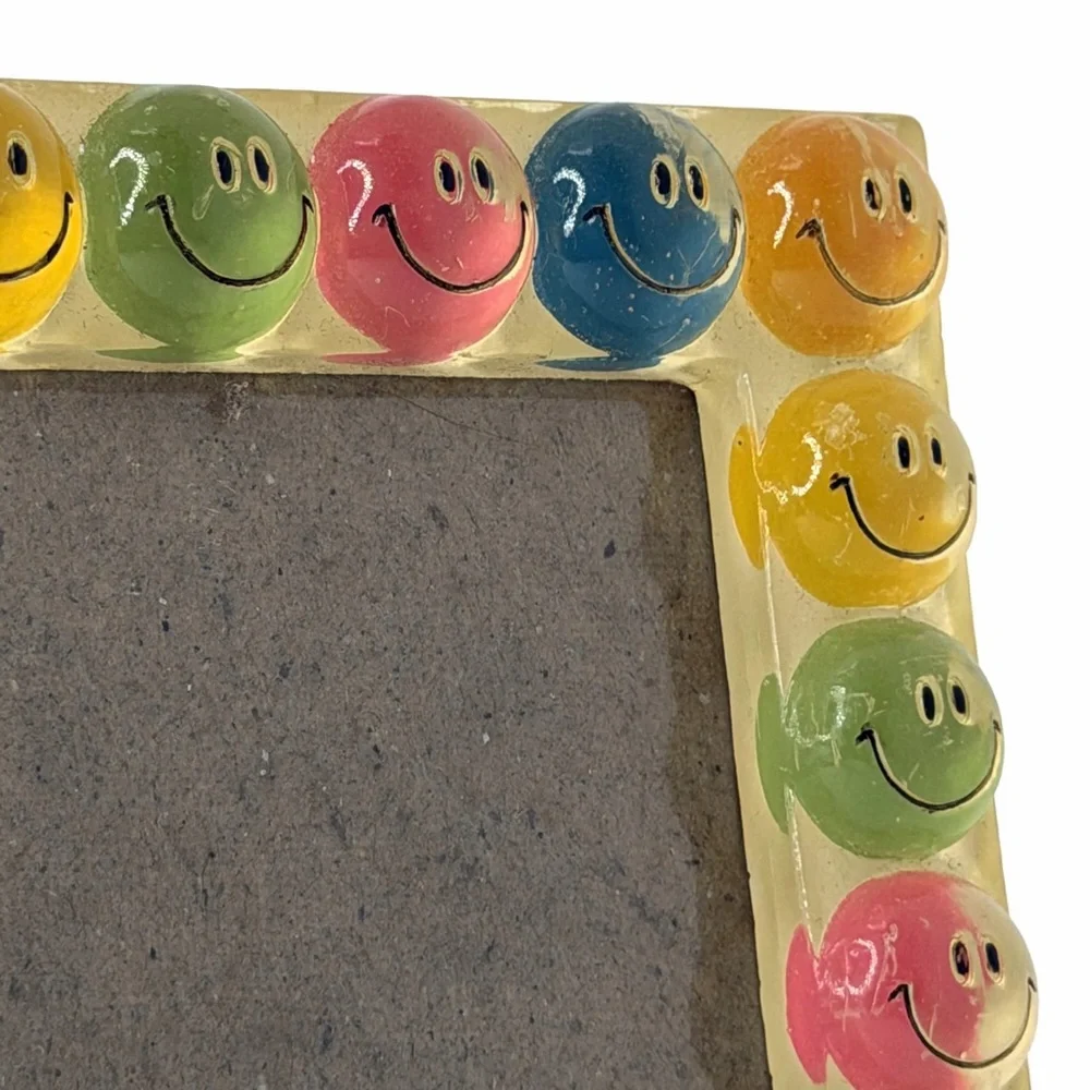 Happy Faces Multicolor Smiley Acrylic Photo Frame